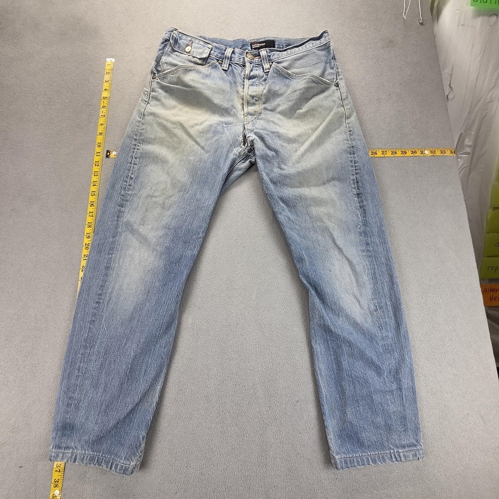 Vintage Levis Engineered Jeans Mens Blue Regular Twisted Flap Pockets Fits 34x28